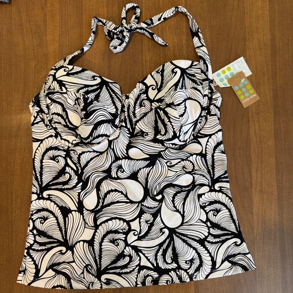 NWT Title Nine Underwire Tankini Swim Top - Picture 1 of 5